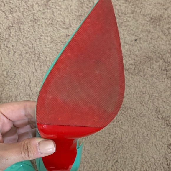 Christian Louboutin Iriza patent teal - Picture 2 of 7